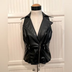 VERSATILE LEATHER LOOK VEST